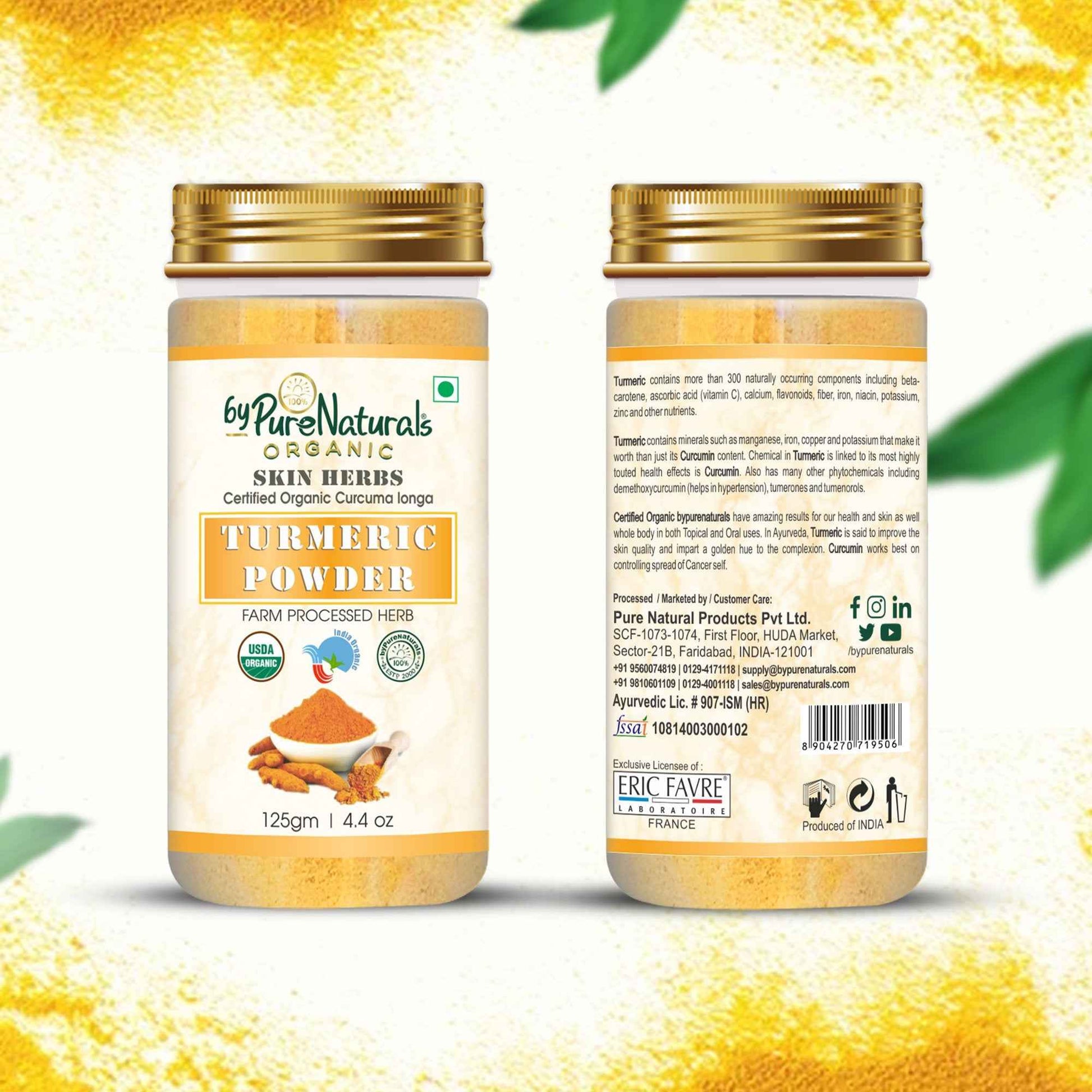 byPureNaturals Organic Turmeric Powder (Daru Haridra) - Dista