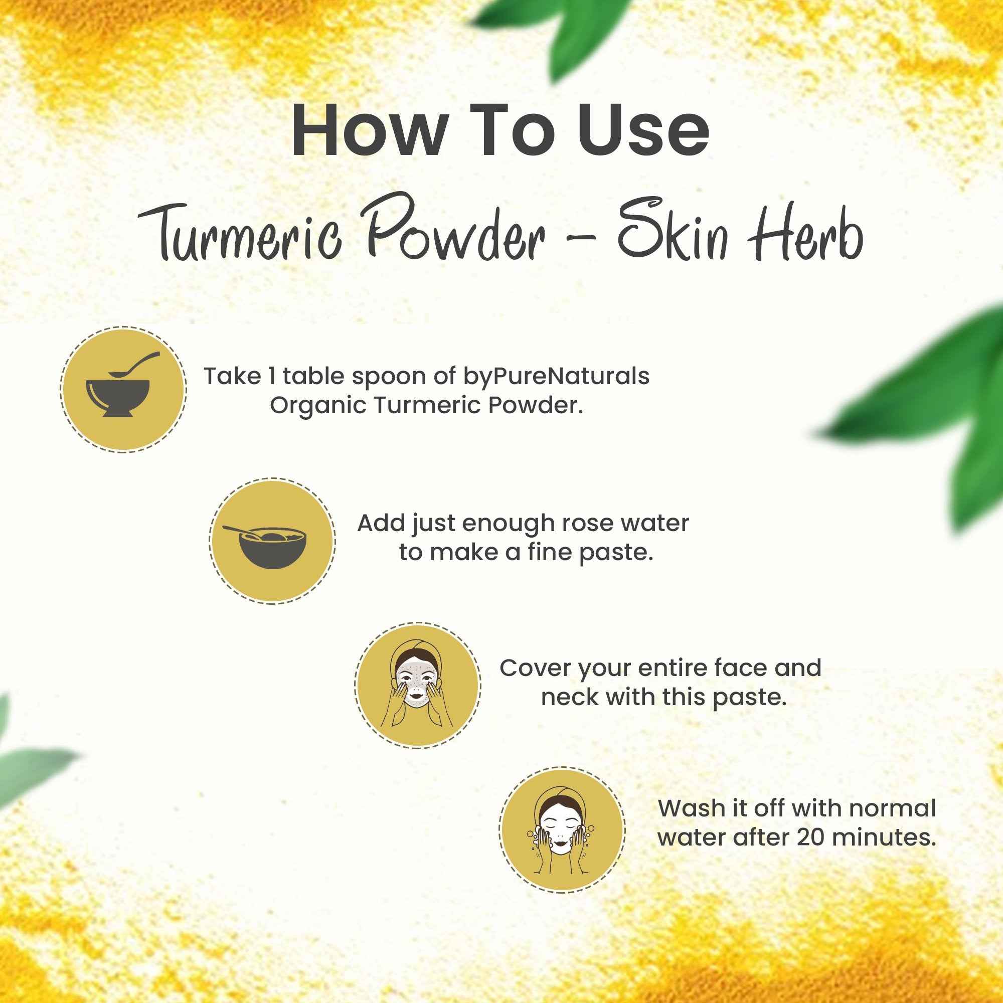 byPureNaturals Organic Turmeric Powder (Daru Haridra) - Dista