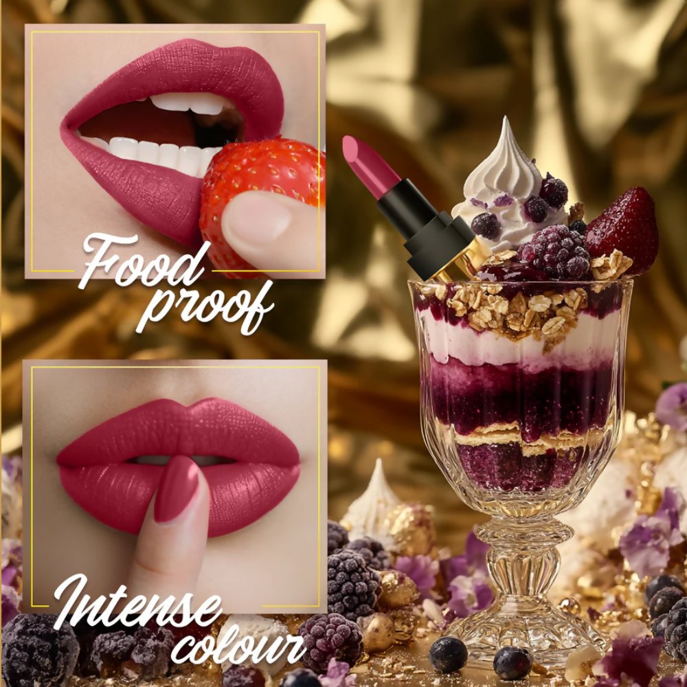 Faces Canada Comfy Matte Velvet Touch Lipstick - Acai Parfait 12 - Distacart