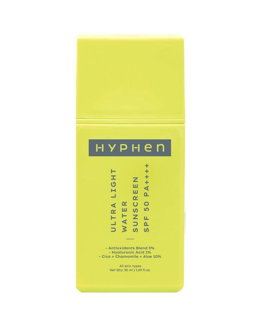 Hyphen By Kriti Sanon Ultra Light Water Sunscreen SPF 50 PA++++ UVA-UVB & Blue Light Protection, No White Cast, For Men & Women - Distacart