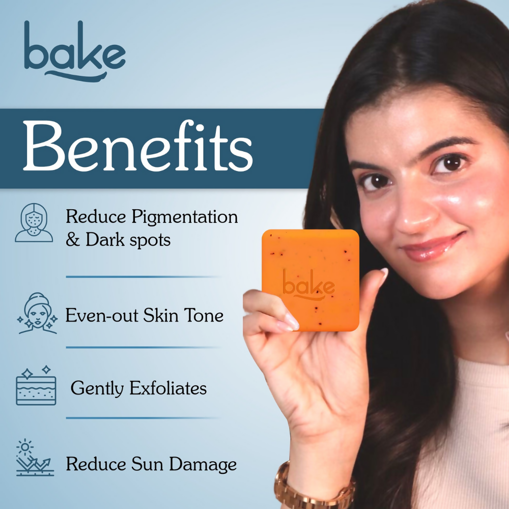 Bake Tan Removal Exfoliating Bath Kit - 100% Ramie Plant Fibre Gloves + Kojic Acid Soap (2 Pcs) with Scrub Treatment