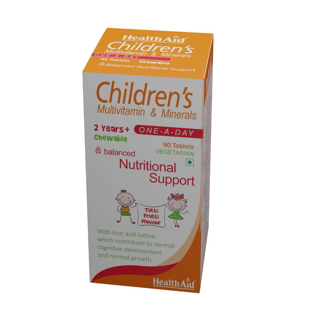 HealthAid Childrens MultiVitamin and Minerals Chewable Tablets - Distacart