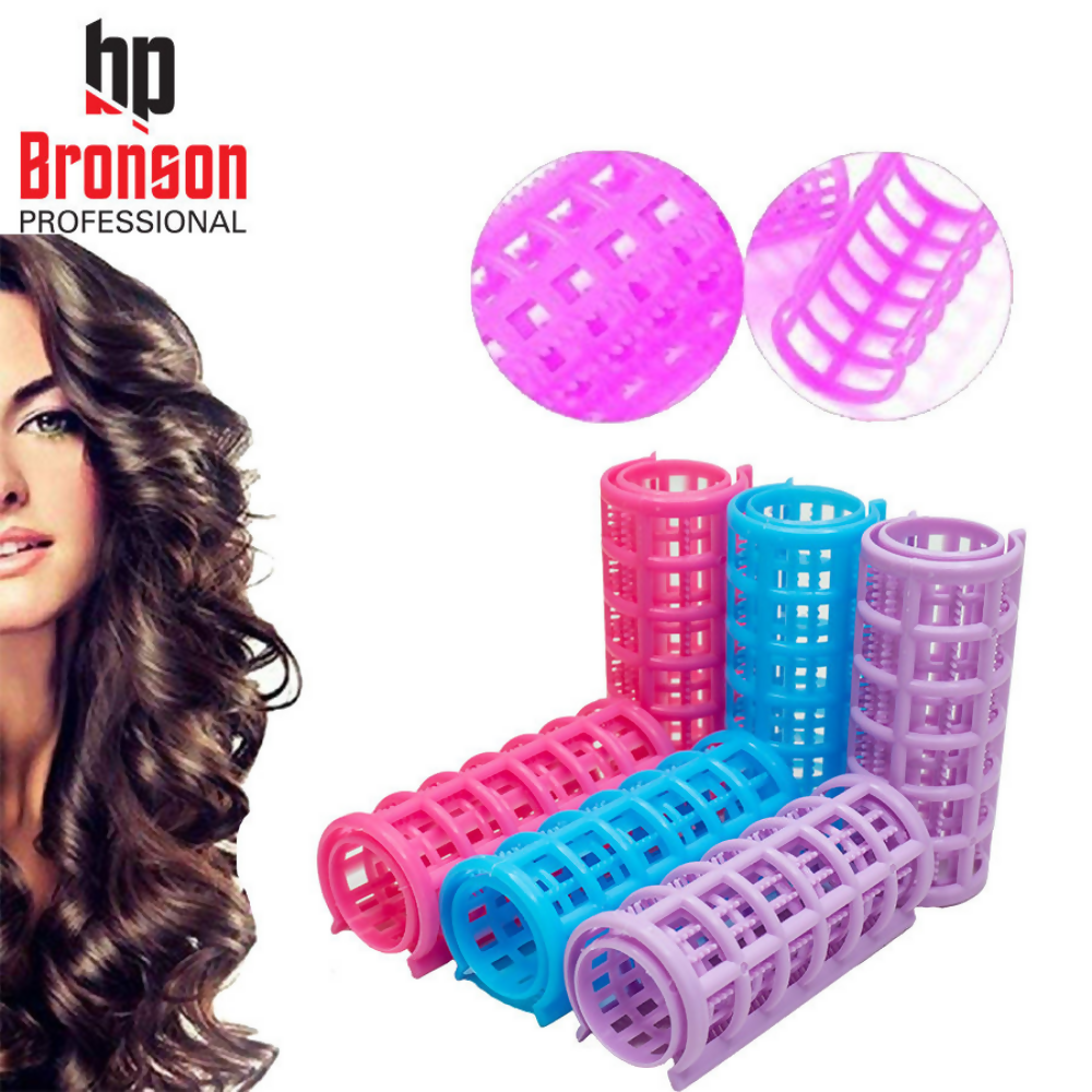 Bronson Professional Roller Curlers Clips For Women - 25mm - Dista