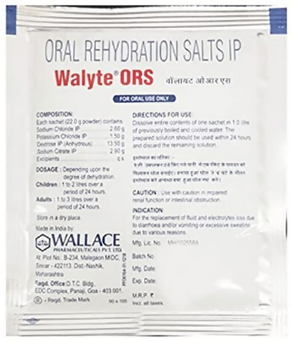 Walyte ORS For Instant Hydration & Electrolyte Balance - Distacart