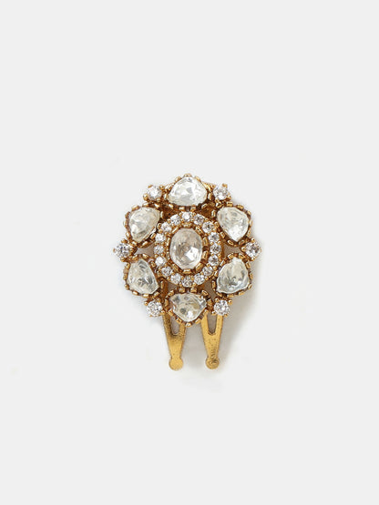 Ruby Raang Crown Leaf Hair Pin - Distacart