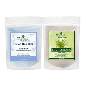 VedicAyurveda Dead Sea Salt and Lemongrass Bath Salt - Dista