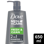 Thumbnail for Dove Men +Care Fresh & Clean 2 In 1 Shampoo + Conditioner