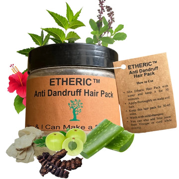 Etheric Anti-Dandruff Herbal Hair Pack – Hair Fall Control & Scalp Care - Dista