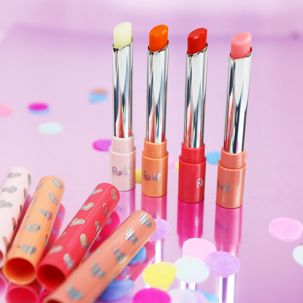 Rude Cosmetics Bare Lips Tinted Lip Balm - Blush - Distacart