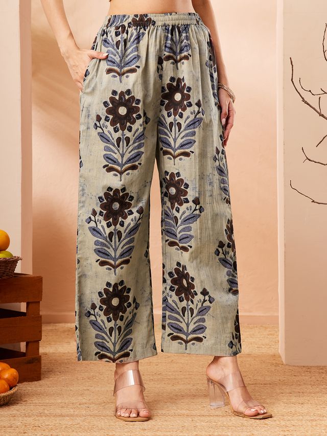 Janasya Multi Straight Cotton Co-Ords - Dista