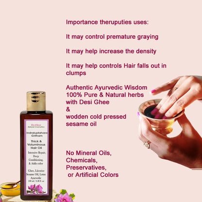 scalp nourishing oil Indralupdhara Ghritam for revaitalize  Hair Fall and may helps to reduce heavey hair fall copy