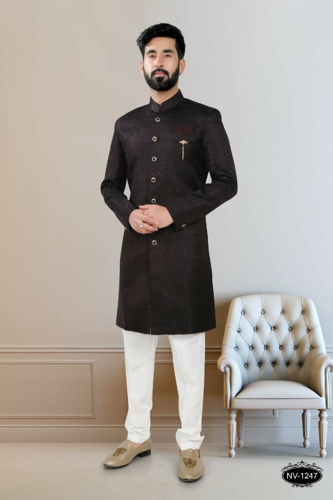 Joban Fashion Men's Blackish Wine TR Kurta with Pyjama - Distacart