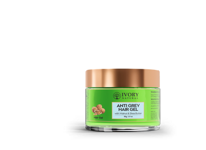 Ivory Natural Grey Gel For Hair Restore Natural Dark Shine And Luster - Distacart