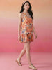 Janasya Multi A-Line Cotton Dress - Dista