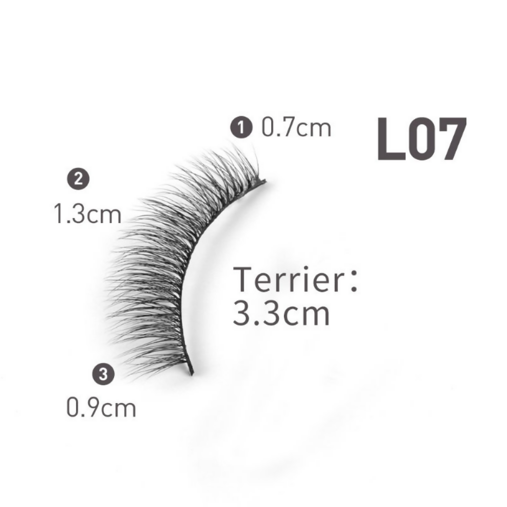 Bronson Professional Eyelash Set 3d False Long And Natural Eye Makeup - L07 - Dista