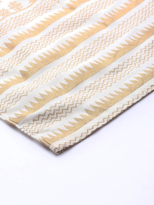 Anubhutee Red & Off-White Bandhani Print Kurta with Palazzos - Distacart