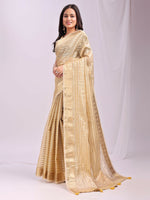 Thumbnail for Astita Organza Gold Saree