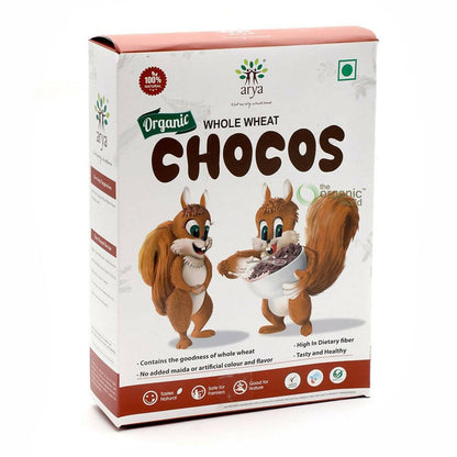 Arya Farm Organic Whole Wheat Chocos - Distacart