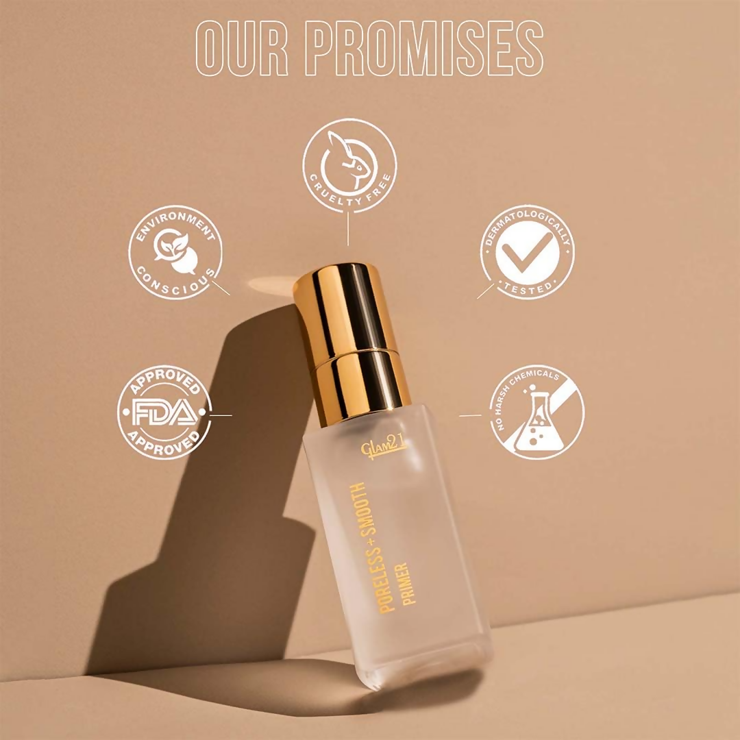 Glam21 Poreless & Smooth Primer With Natural Glow Finish - Distacart