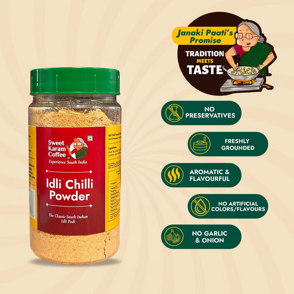 Sweet Karam Coffee Idli Powder (Chilli Gun powder) - Distacart
