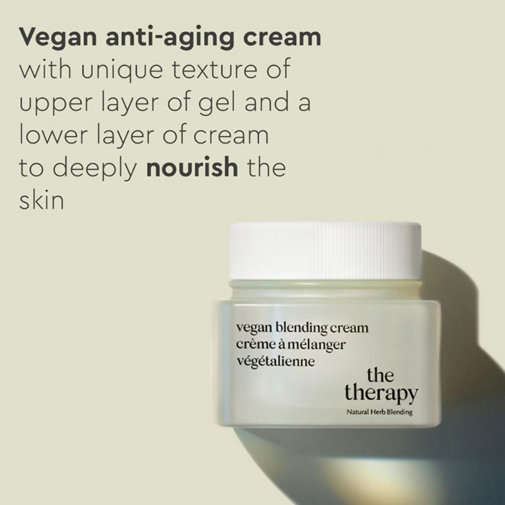 The Face Shop The Therapy Vegan Blending Cream Organic & Vegan 2 In 1 Gel & Cream - Distacart