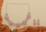 Thumbnail for Joban Fashion Women Brass Golden White Ad Necklace Set - Distacart