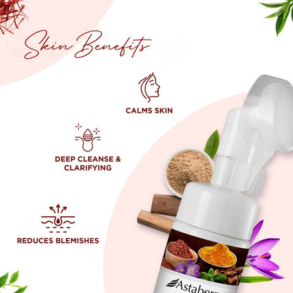 Astaberry Indulge Kumkumadi Ubtan Foaming Face Wash - Distacart