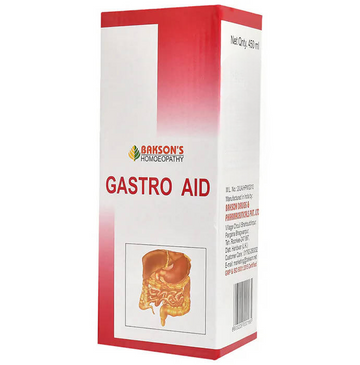 Bakson's Homeopathy Gastro Aid Syrup Sugar Free - Distacart