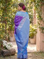 Thumbnail for Shree Shyam Fashion Purple Soft Silk Saree - Dista