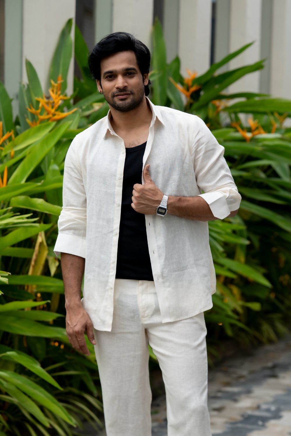 Linen Light Blue Coastal Calm Shirt By Hilo Design