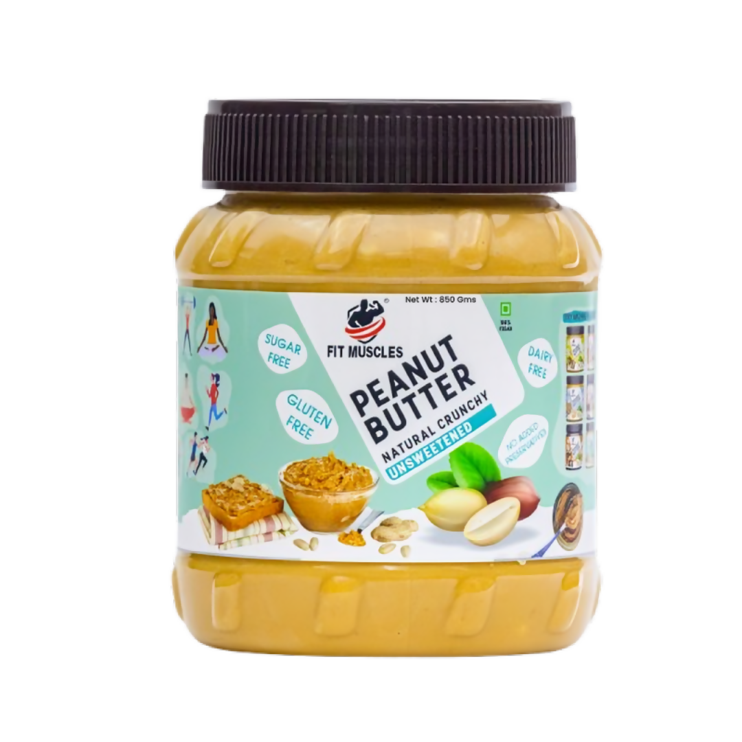 Fit Muscles Natural Crunchy Peanut Butter - Distacart