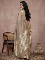 Thumbnail for Shree Shyam Fashion Beige Cotton Saree - Distacart