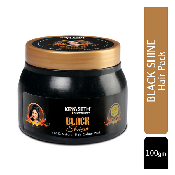 Keya Seth Aromatherapy- Black Shine Hair Pack Natural Hair Color - Distacart