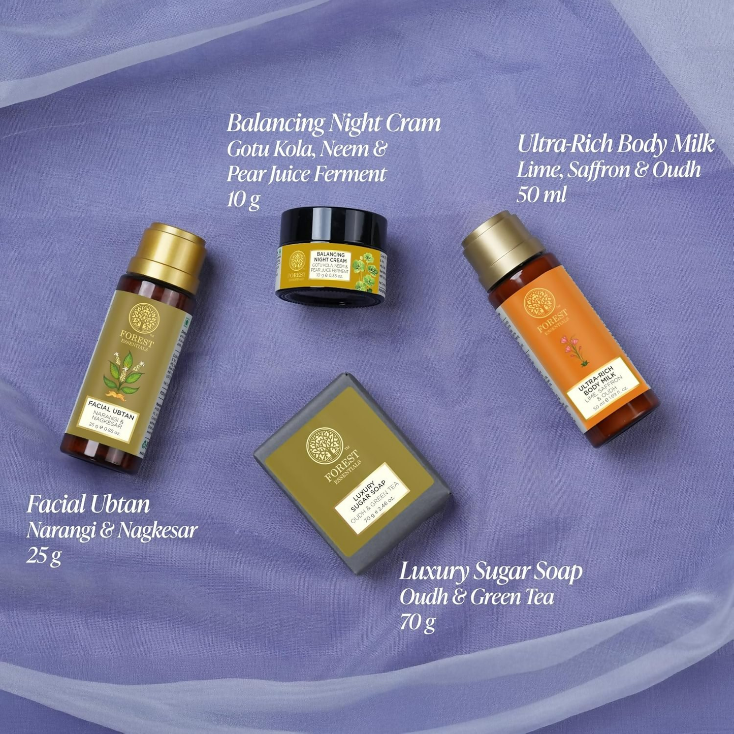 Forest Essentials Nalini Face & Body Essentials Kit - Distacart