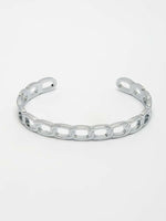 Thumbnail for NVR Men's Silver Plated Cuff Bracelet - Distacart