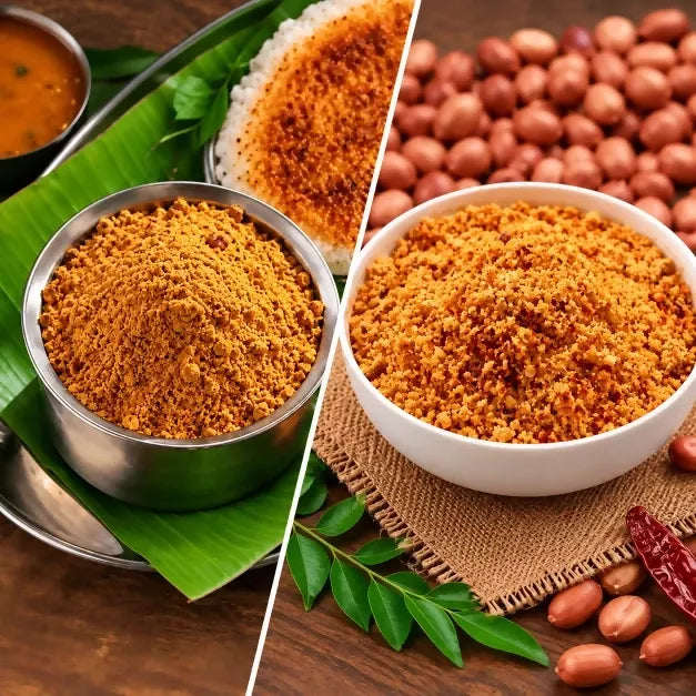 Tenali Ruchulu Podi Combo: Chitlam Podi + Palli Podi