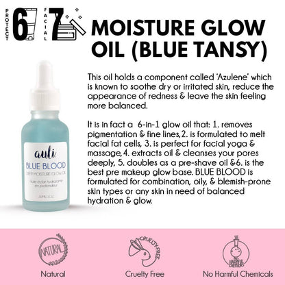 Auli Blue Blood Moisture Glow Oil (Blue Tansy) - Distacart