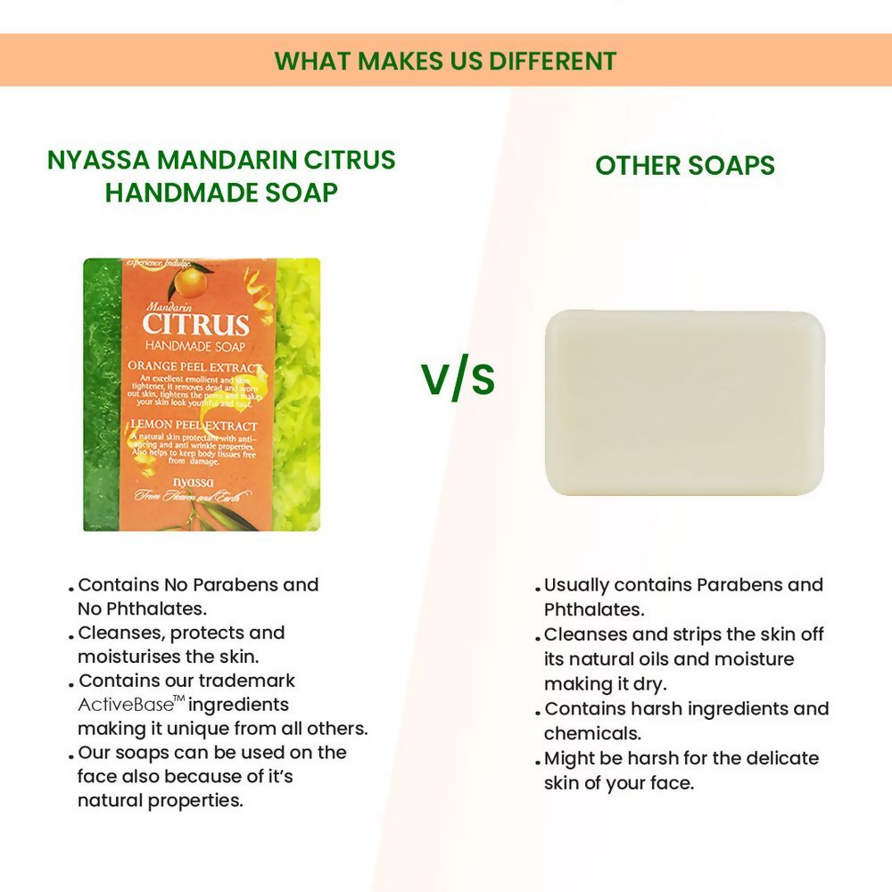 Nyassa Mandarin Citrus Soap Orange & Lemon Extracts - Distacart