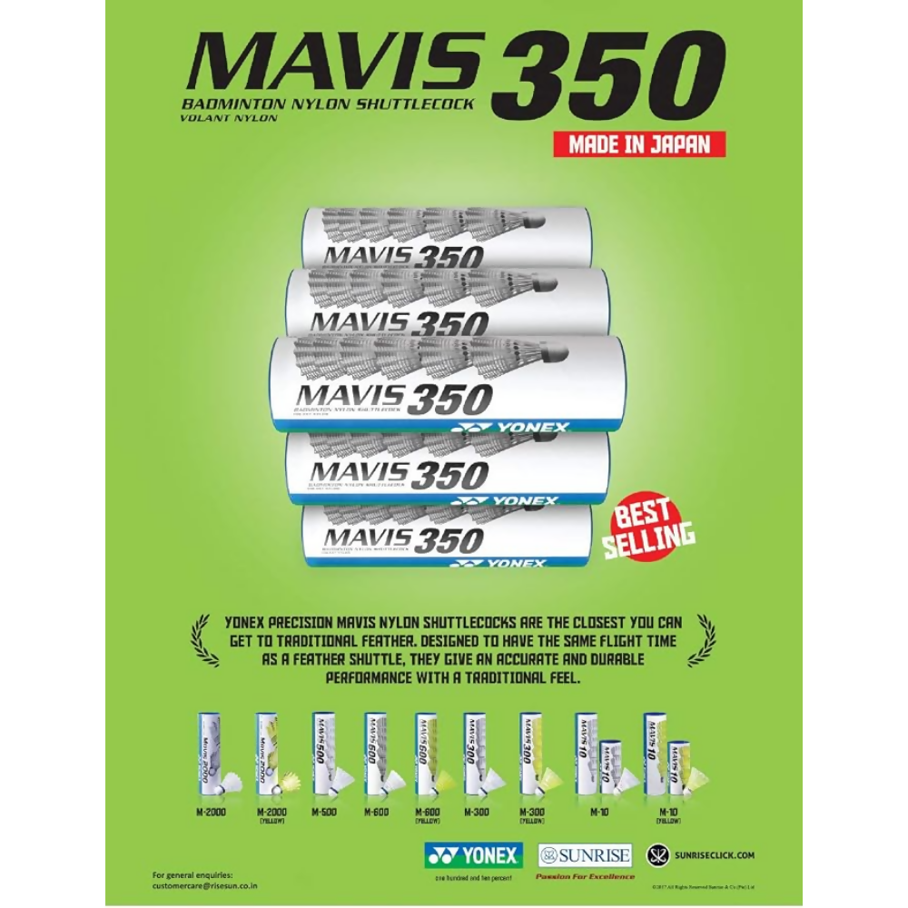 ‎YONEX Mavis 300 Nylon Shuttlecock - Dista