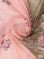 Thumbnail for Mitera Floral Aari Work Saree With Blouse Piece - Distacart