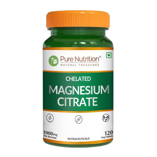 Pure Nutrition Chelated Magnesium Citrate Tablets 1000mg Per Serving - Dista