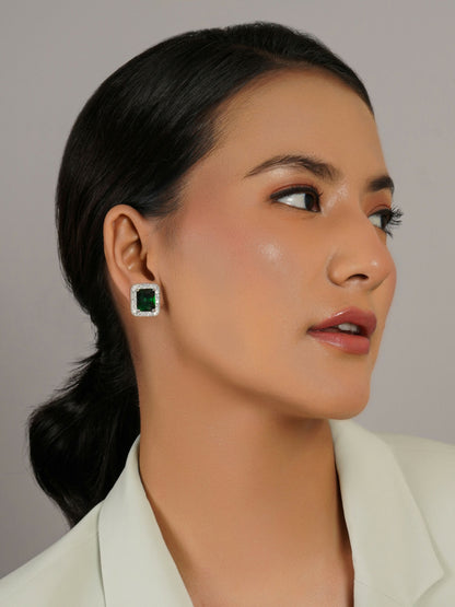 stone stud (green) - Ruby Raang - Distacart