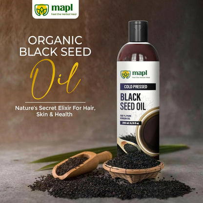 MAPL Organic Black Seed Oil Cold-Pressed - Distacart
