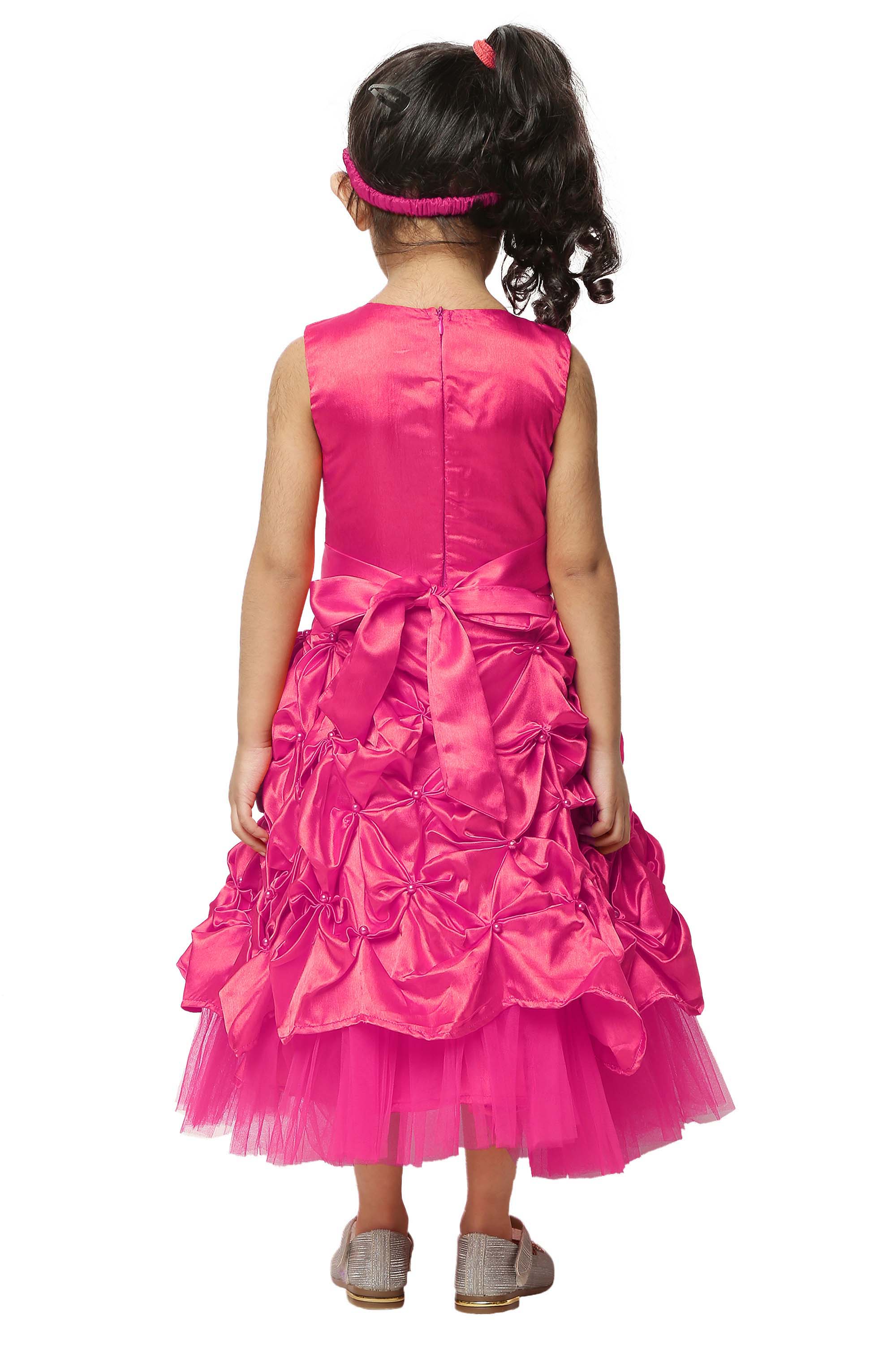 Asmaani Kids Party Wear Stylish Dresses, Perfect for Parties, Functions & Vacations - Pink