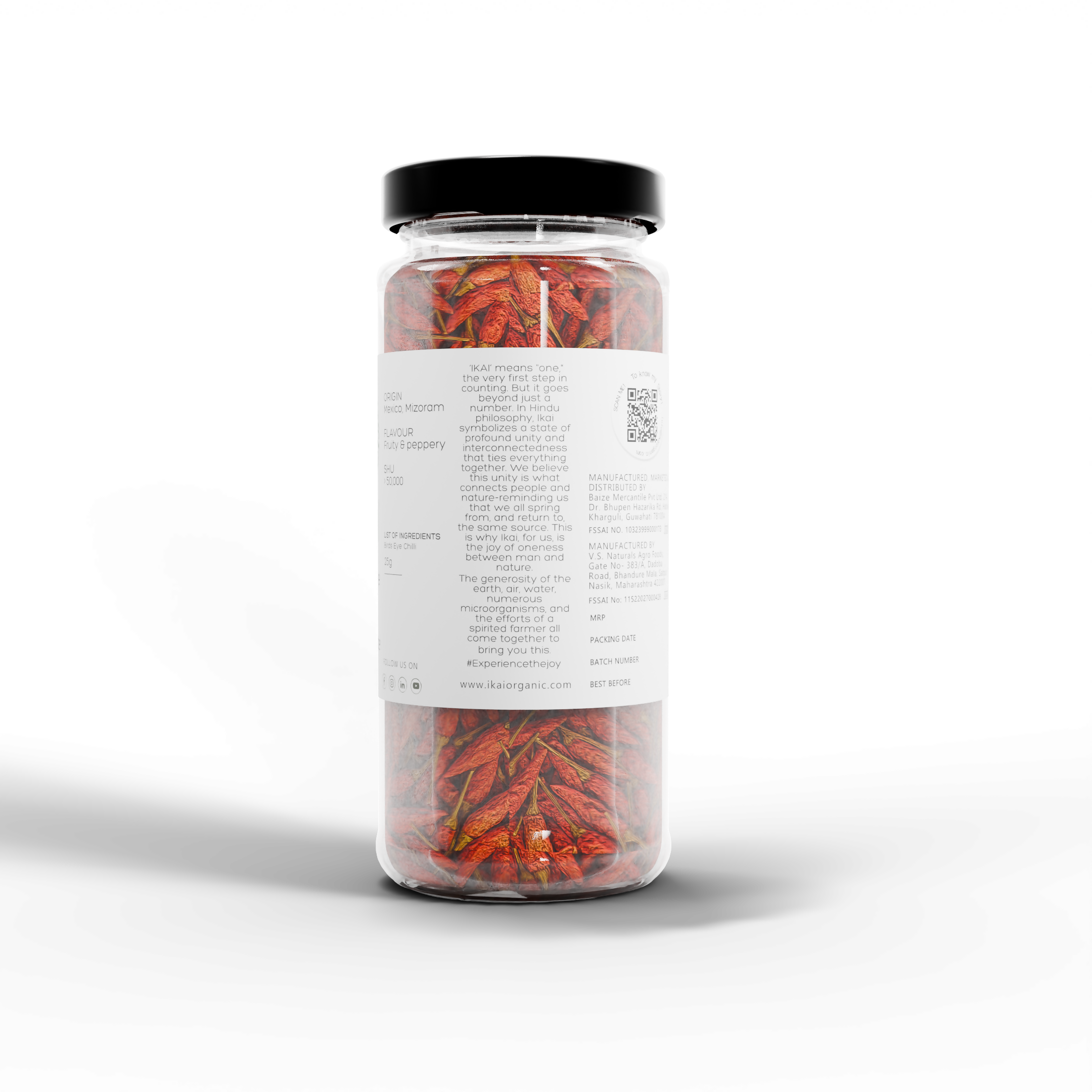 5 - Natural Bird’s Eye Chilli - 25g