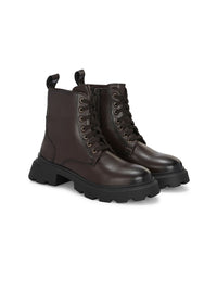 Thumbnail for Delize Women High-Top Lace-Ups Winter Boots
