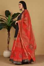 Thumbnail for Joban Fashion Black Silk Lehenga Set