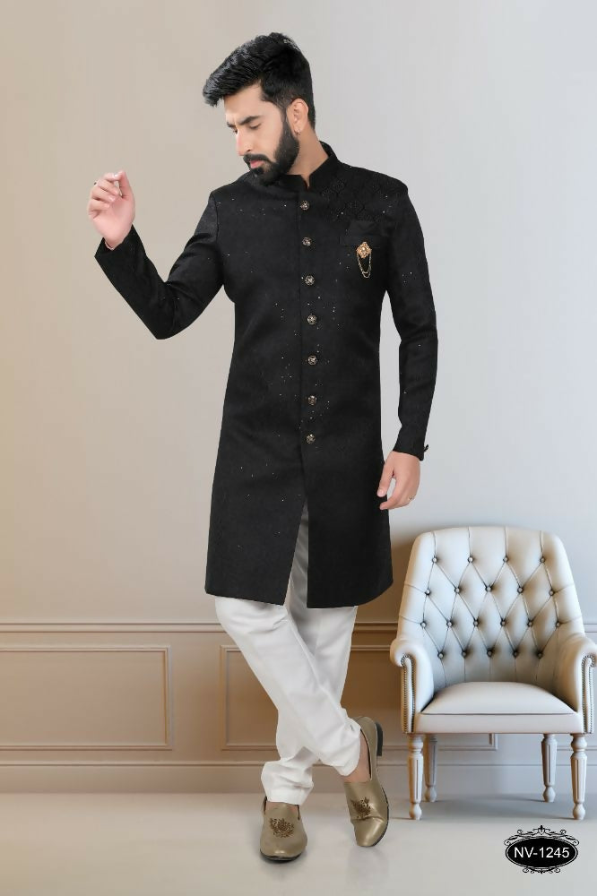 Joban Fashion Men's Black TR Kurta with Pyjama - Distacart