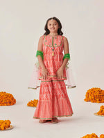 Thumbnail for Joban Fashion Girl's Peach Color Sharara Set