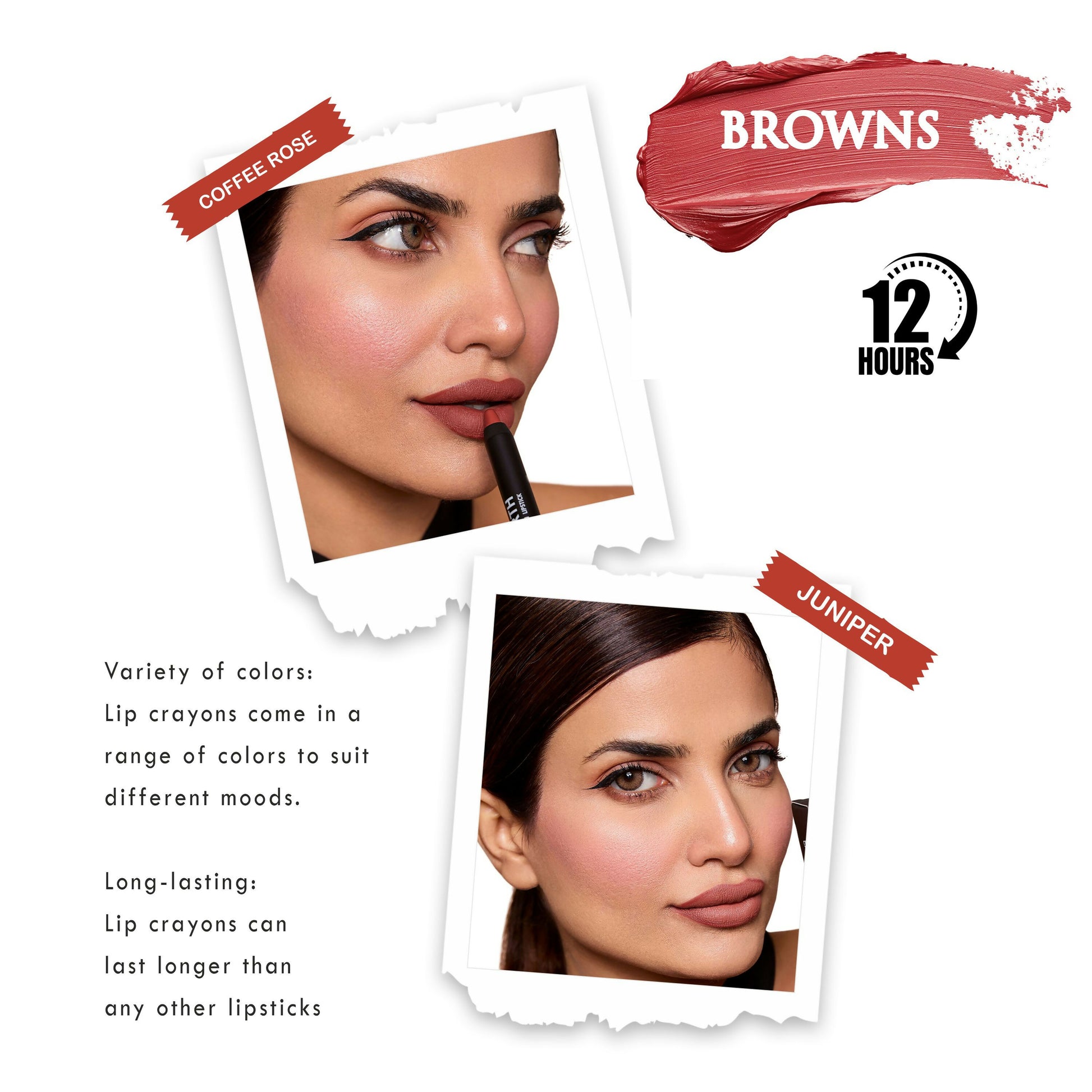 Love Earth Lip Crayon Non-Transfer Lipstick - Browns - Distacart
